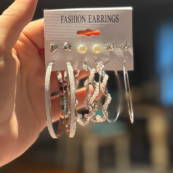 Silver Fashion Earrings Set - Picture 2 of 4